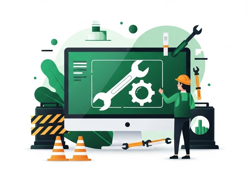 Under maintenance illustration