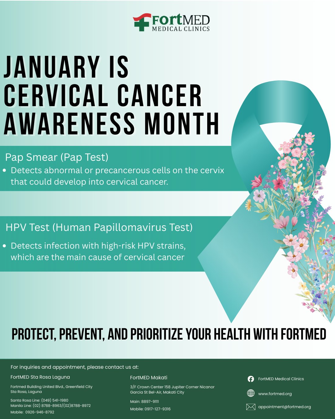 January is Cervical Cancer Awareness Month.